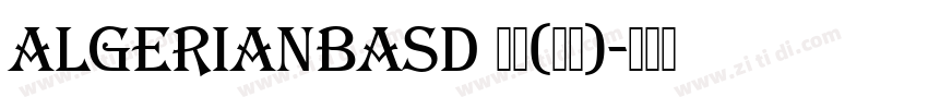 AlgerianBasD 普通(西方)字体转换